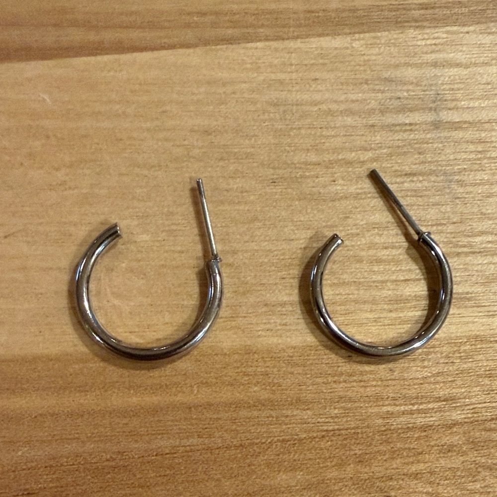 Silver-tone Hoop Earrings